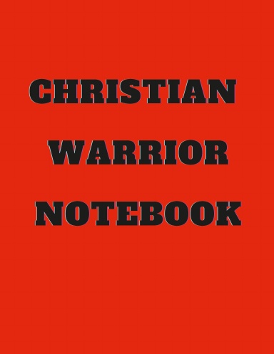 Christian Warrior Notebook Red/Black