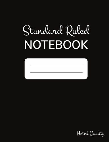 Standard Ruled Notebook