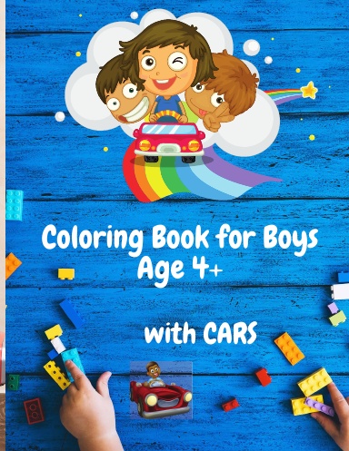 Coloring Book for Boys with Cars Age 4+