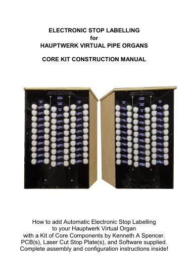 Electronic Labelling for Hauptwerk Organs: Construction Manual