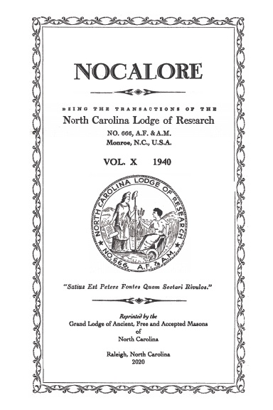 NOCALORE Vol. X 1940