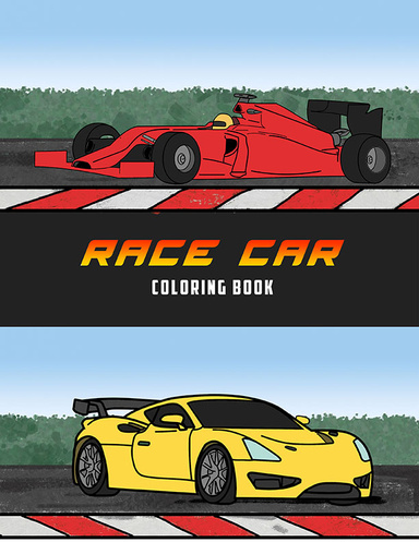 Race Car Coloring Book: Volume 1