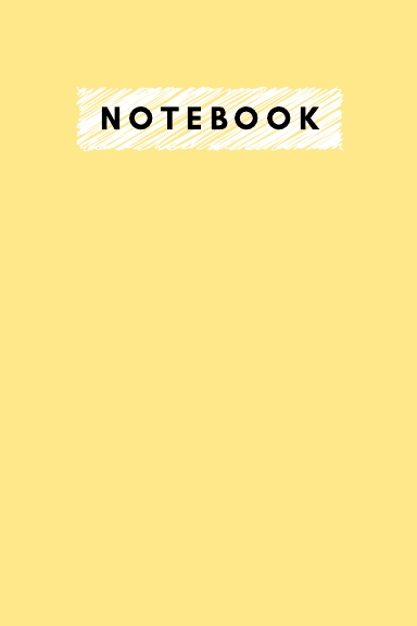 Yellow Notebook, 100 Sheet,