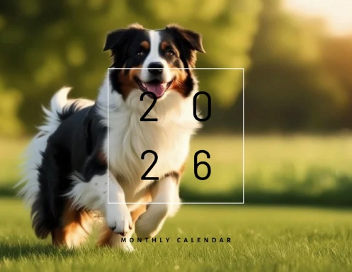 Australian Shepherd 2026 calendar