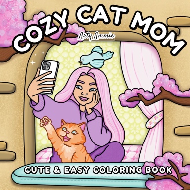 COZY CAT MOM COLORING BOOK
