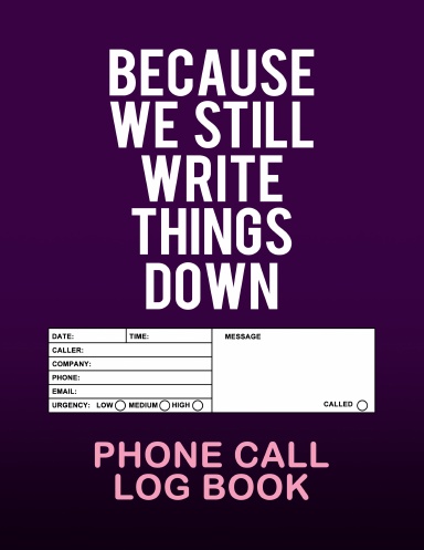 Because We Still Write Things Down