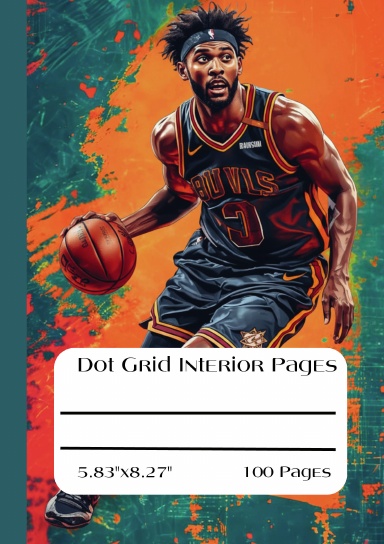 Dot Grid Interior Pages, 5.83"x8.27",100 Pages