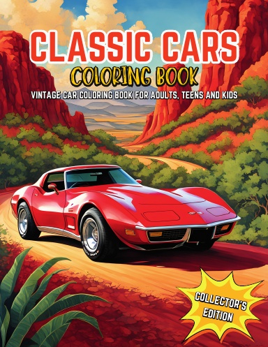 Classic Cars Coloring Book