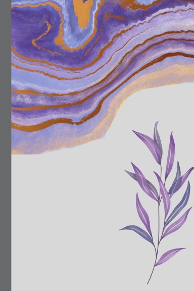 Purple Marble Lined Spiral Journal