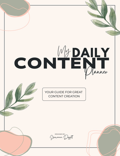 My Daily Content Planner