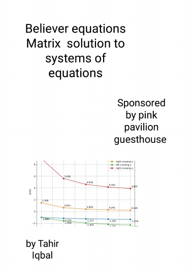 Matrix systems of equations solution through Believer Equations