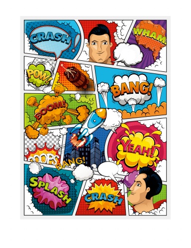 Create Your Own Comic and Manga Storybook, Features 50 Blank Comic Pages, Variety of Templates, Large 8.5 by 11 for Adults, Kids, and Teens