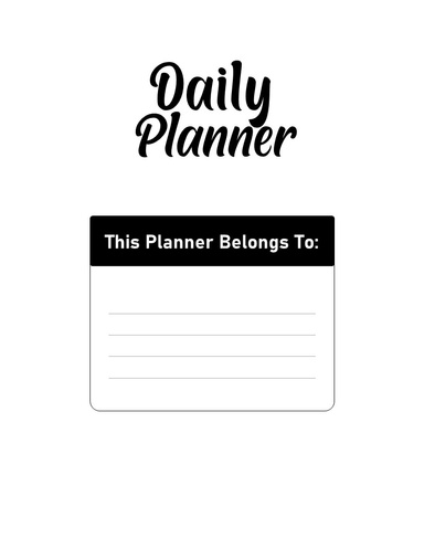 DAILY PLANNER UNDATED