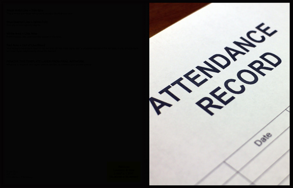 ATTENDANCE RECORD LOG BOOK