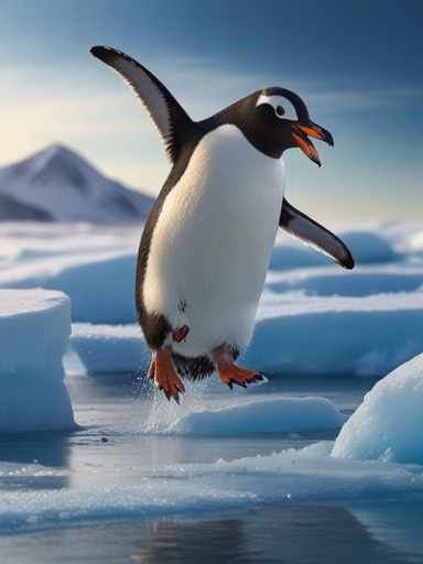 The clumsy dance of happy penguins
