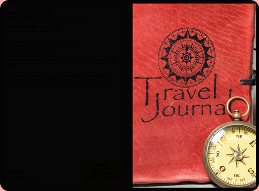 TRAVELLER’S  JOURNAL WITH WORLD MAP