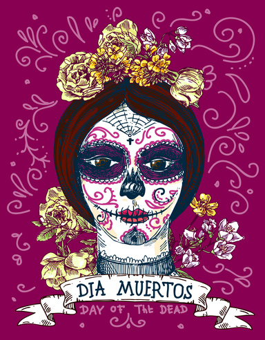 Day of the Dead Sugar Skulls Coloring Book for Adults, Features 25 Coloring Pages for Stress Relief and Relaxation