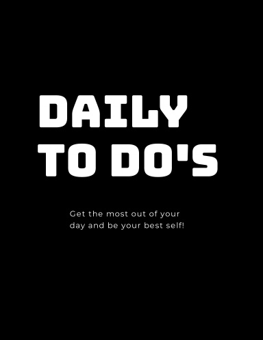 Daily To Do's Planner