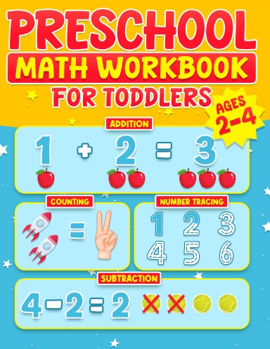 Preschool Math Workbook for Toddlers Ages 2-4