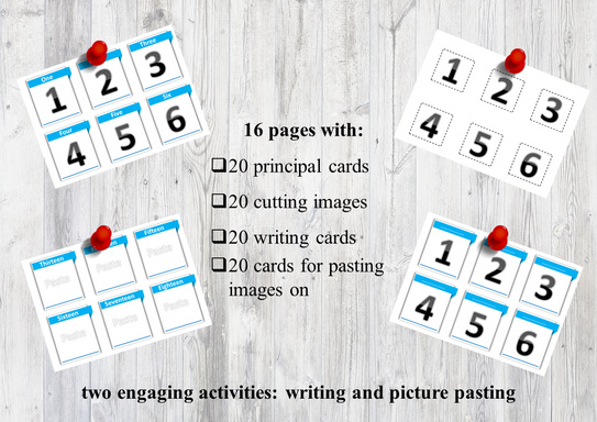 numbers  flashcards for kids