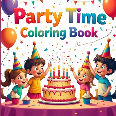 Party Time Coloring Book