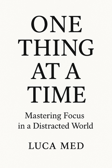 One Thing at a Time: Mastering Focus in a Distracted World
