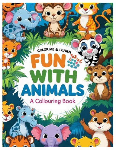 Color Me & Learn: Fun with Animals