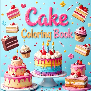 Cake Coloring Book
