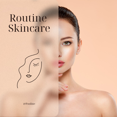 Une skincare routine soin du visage
