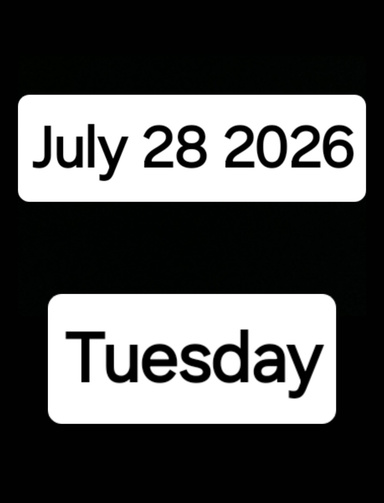 July 28 2026 Tuesday