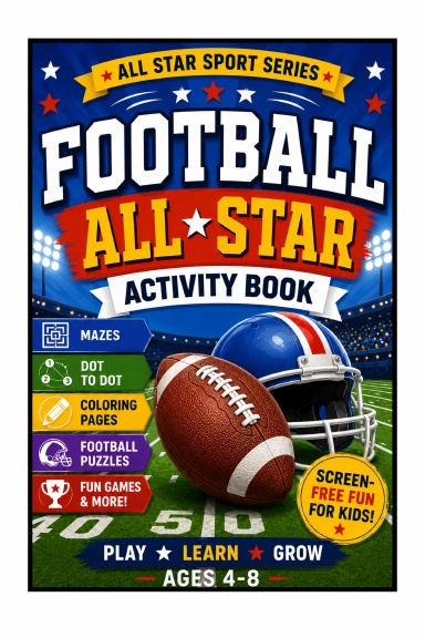 Football All-Star Activity Book