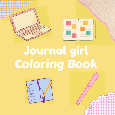 Journal Girl Coloring Book