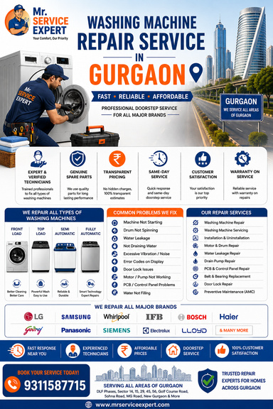 Washing Machine Repair Service Gurgaon | Doorstep Service