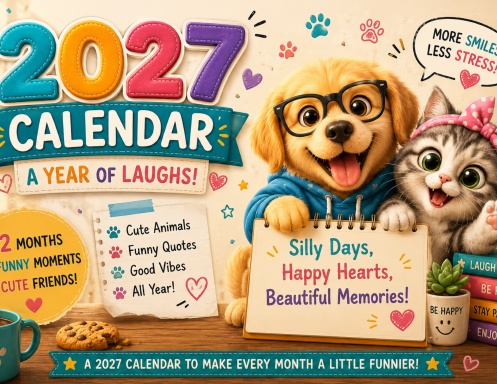 2027 Funny Animal Calendar