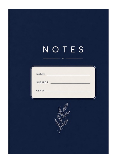 Be Yourself: Minimalist Collection – Navy Blue Notebook