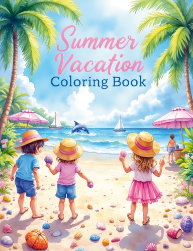Summer Vacation coloring Book
