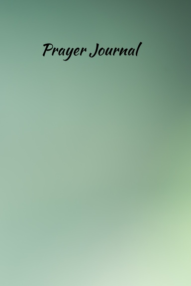 Dark Green Prayer Journal