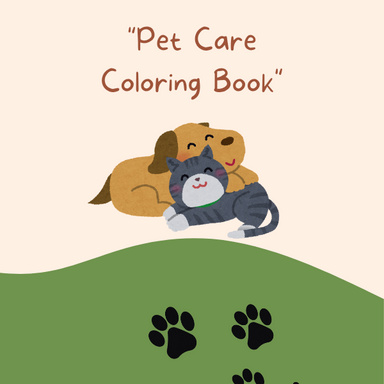 Pet care coloring book