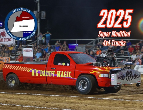 Mid South Pullers Super Modified 4x4 Trucks 2025 Calendar