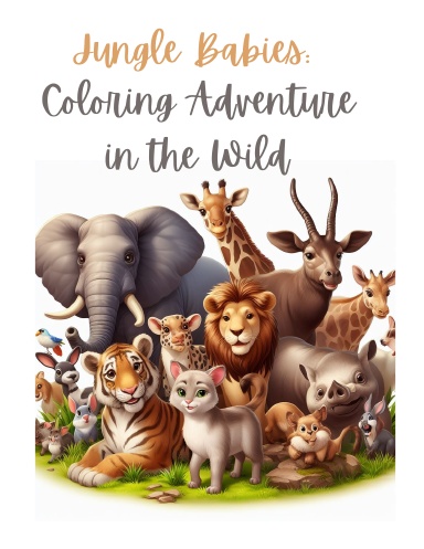 Jungle Babies: Coloring Adventure in the Wild