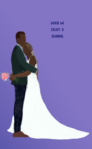 Couples Arguments Pocket Size Lined Journal Dark Skin Tones