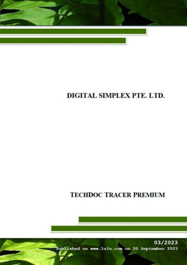Tech Doc Tracer Premium 03/2023