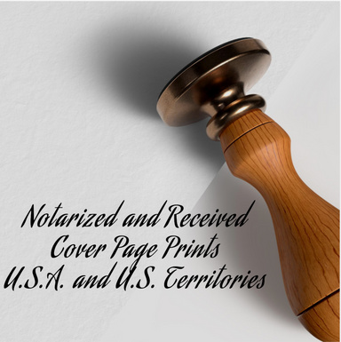 Notarized and Received Cover Page Prints