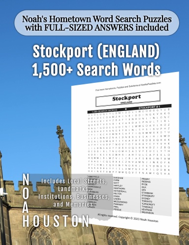 Noah’s Hometown Word Search Puzzles with FULL-SIZED ANSWERS included STOCKPORT (ENGLAND)