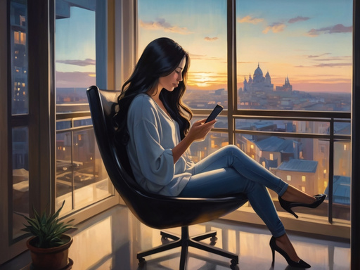 Woman, Smartphone and Modernity