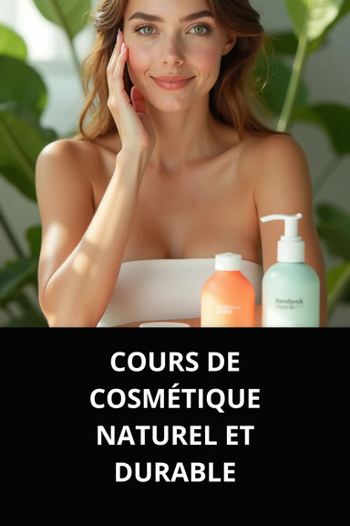 COURS DE COSMÉTIQUE NATUREL ET DURABLE