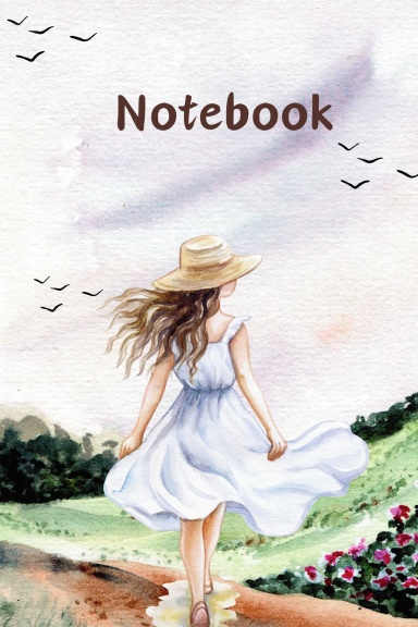 Notebook : White and Green Notebook
