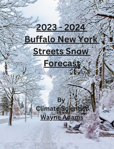 2023 - 2024 Snow Forecast Book Buffalo New York Streets
