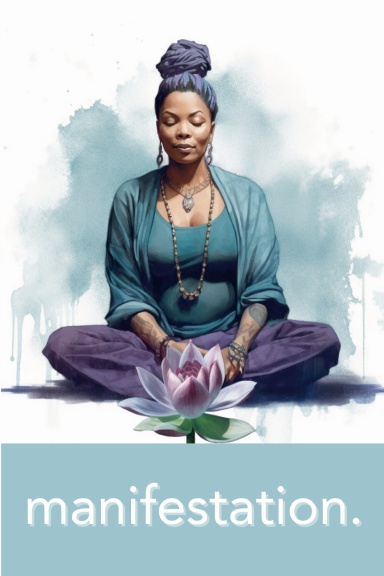 Manifestation  | Light Teal & Purple Journal - Write Your Visions