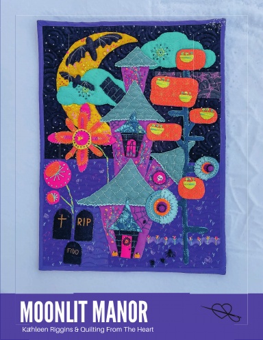 Moonlit Manor - Wool Felt Embroidery Quilt